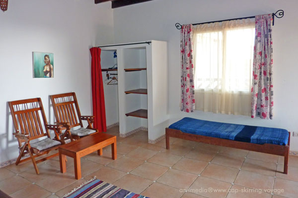 chambre avec patio