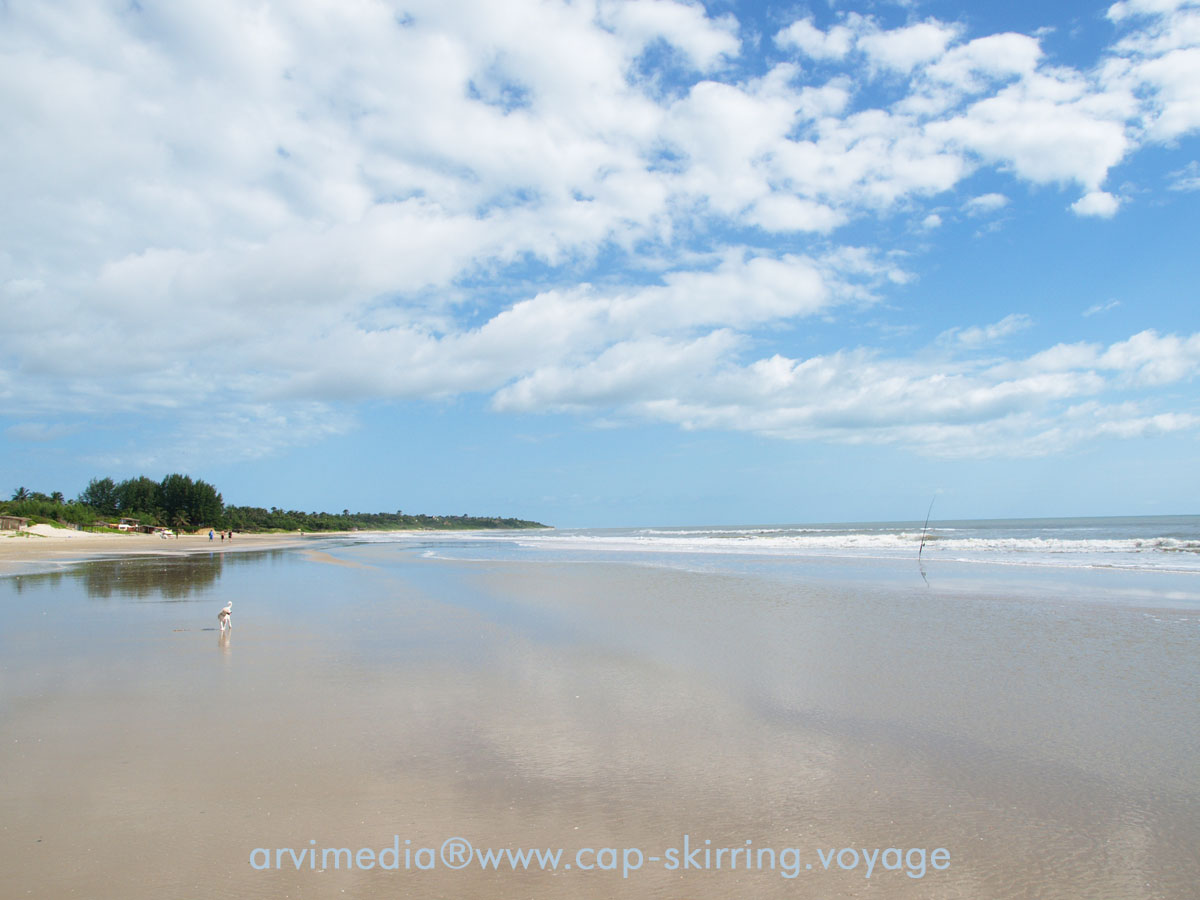 le cap skirring possède surement la plus belle plage du sénégal voyage vacances en Casamance photo arvimedia