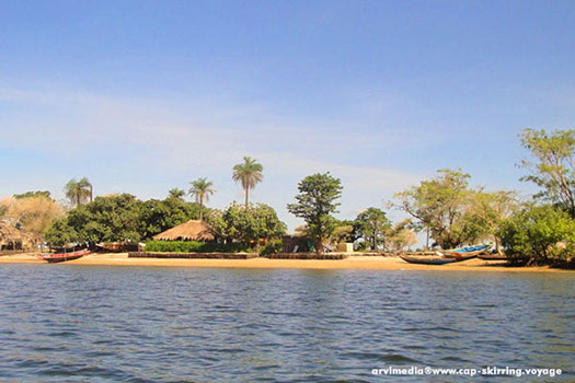 Village traditionnel de Casamance au bord des bolongs